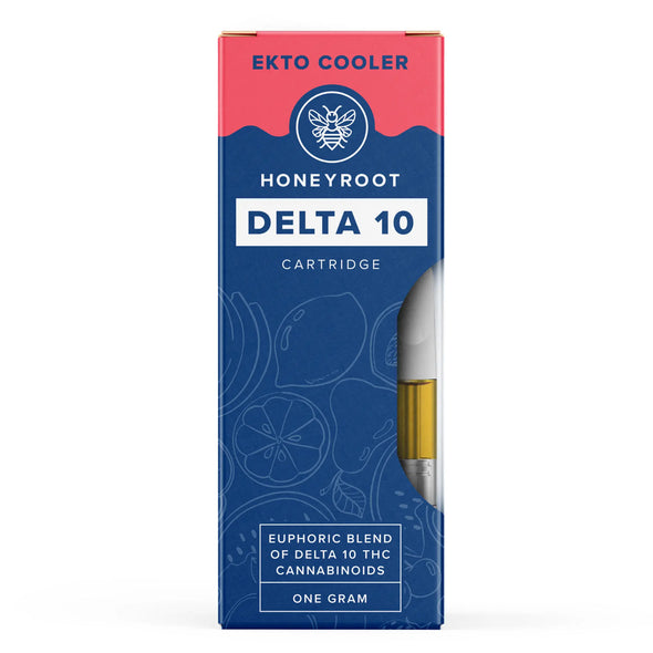 Honeyroot Delta 10 THC Cartridge 510 threaded Ekto Cooler Hybrid available in Omaha, Nebraska or online at Delta8emporium.co