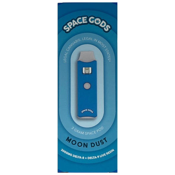 space gods space pods delta 9 thc moon dust vape disposable