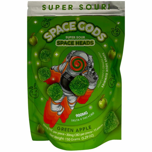 Space Gods Super Sour Space Heads Gummies