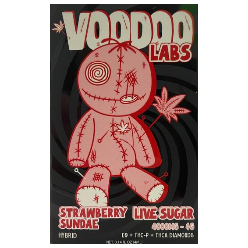 VOODOO Labs 4g THCA Disposable Strawberry Sundae Hybrid